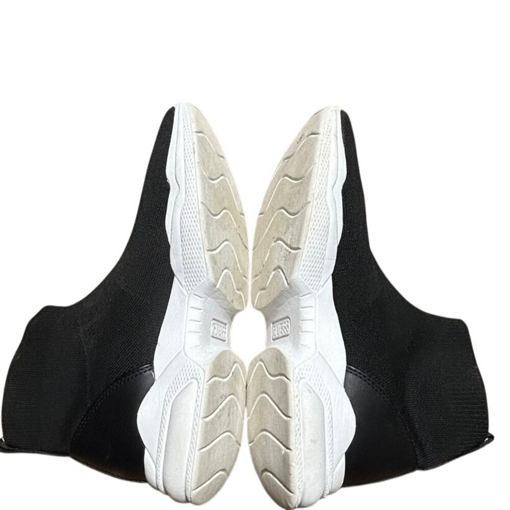 Guess black sock sneakers w/white sole size 8.5 - Picture 5 of 8
